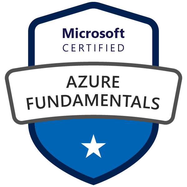 Microsoft Certified: Azure Fundamentals badge